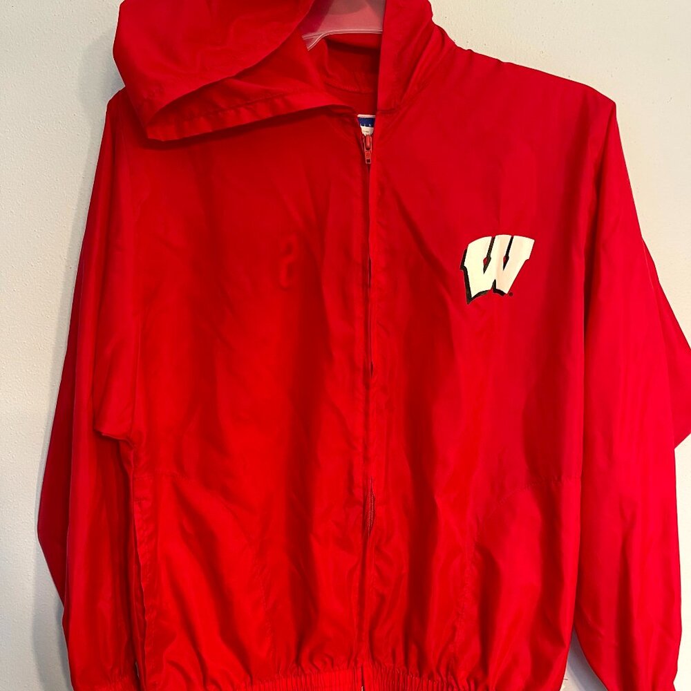 Wisconsin Badgers Zip Up Windbreaker Size YXL 18 Third Street Sportwear